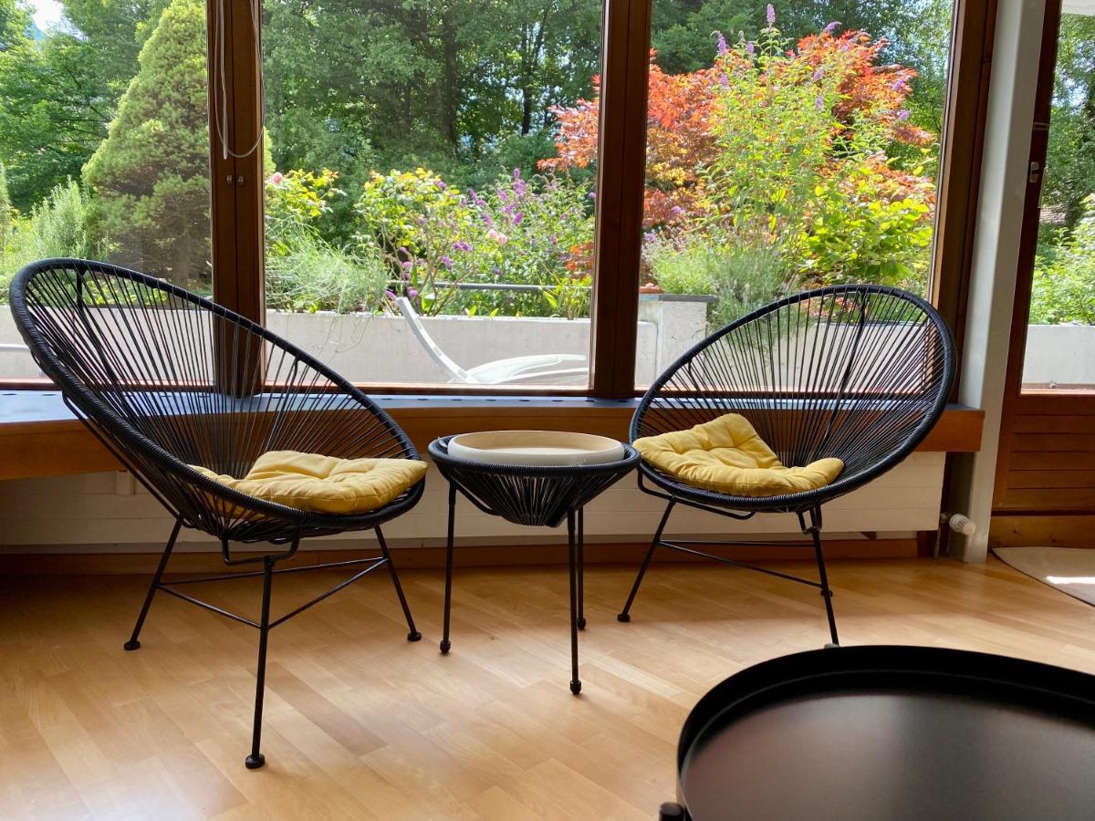Ruhiges Terrassen-Apartment Mit Blick Ins Grune Dornbirn Luaran gambar